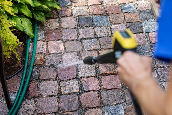 Paver Sidewalk Cleaning in El Cajon